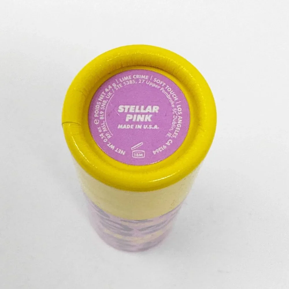 2 Tubes Lime Crime STELLAR PINK Soft Touch Comfort Matte Lipstick, NEW